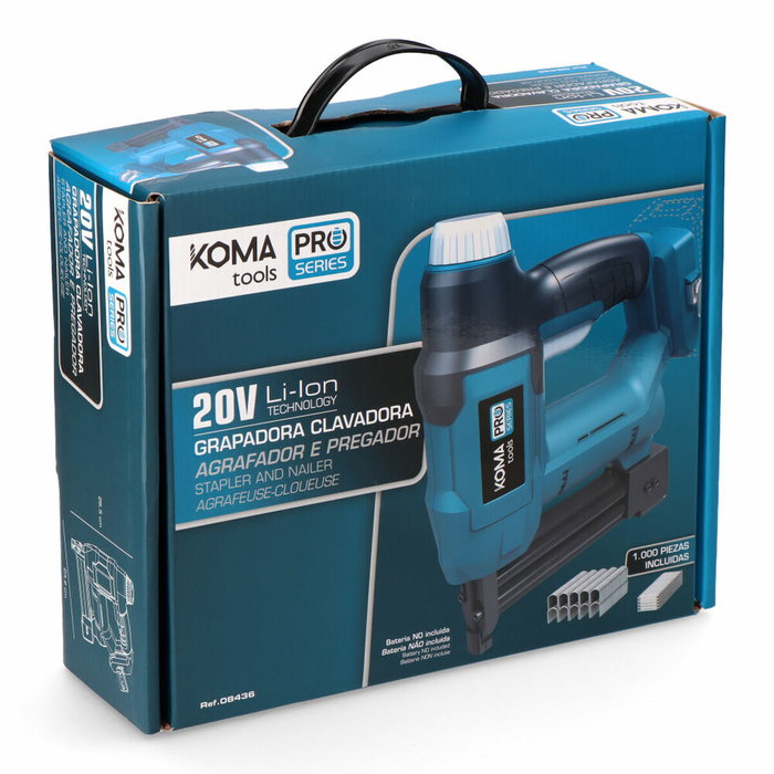 Koma Tools Grapadora clavadora 20V sin batería ni cargador