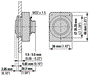 EATON ELECTRIC Lámpara de control RMQ-Titan roja