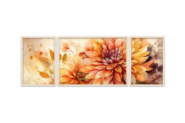 Wallity Huhu301 Set de 3 Cuadros Decorativos en MDF y Madera Maciza, 50x35 cm (2 Piezas) y 50x70 cm (1 Pieza), Elegantes y Modernos para el Hogar