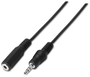 Aisens Cable de Audio Estéreo Jack 3,5mm Macho a Hembra 1,5m Negro