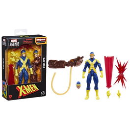 Hasbro Marvel Legends Series Figura de acción Cíclope Patrulla-X 15 cm con 5 accesorios y pieza para figura adicional Nemesis, construcción por personajes