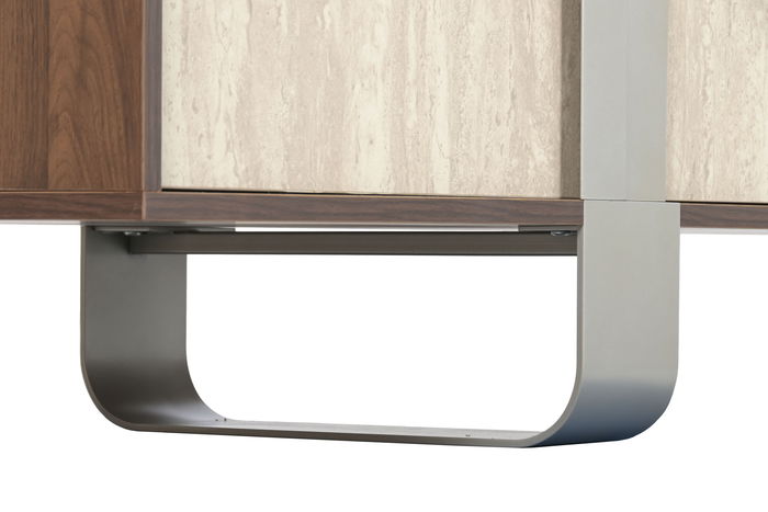 DKD Home Decor Mueble TV Moderno 180 x 43.5 x 40 cm MDF y Metal