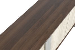 DKD Home Decor Mueble TV Moderno 180 x 43.5 x 40 cm MDF y Metal