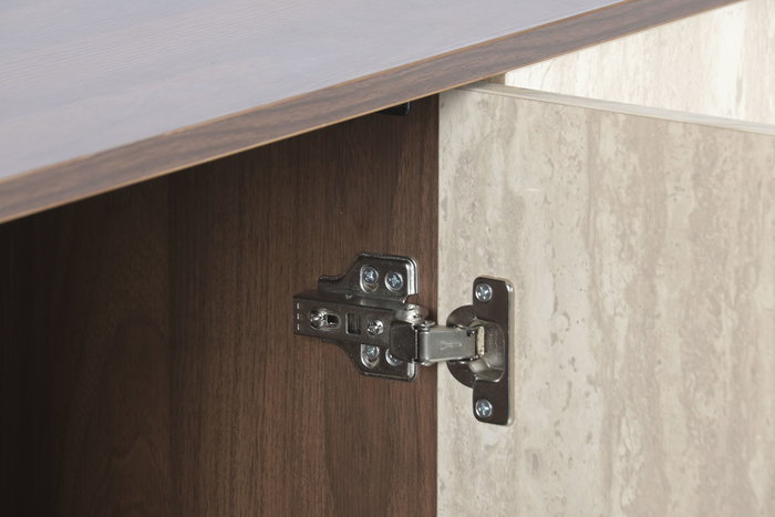 DKD Home Decor Mueble TV Moderno 180 x 43.5 x 40 cm MDF y Metal