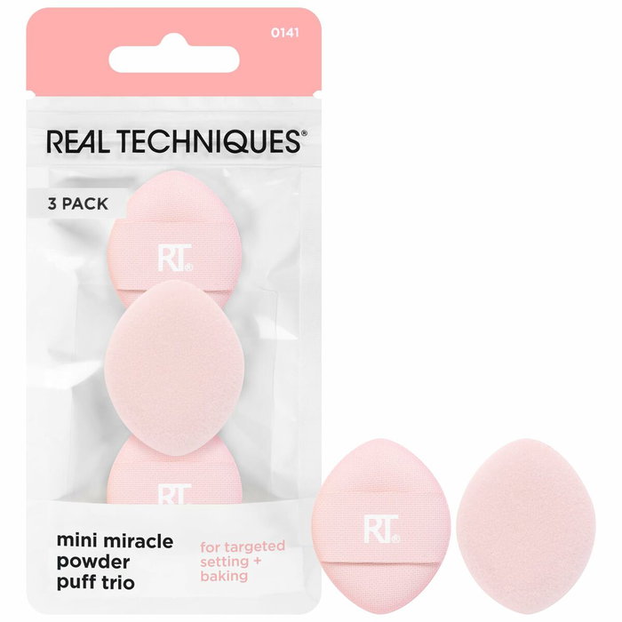 Real Techniques MINI MIRACLE powder puff trio 3 u Real Techniques MINI MIRACLE powder puff trio 3 u