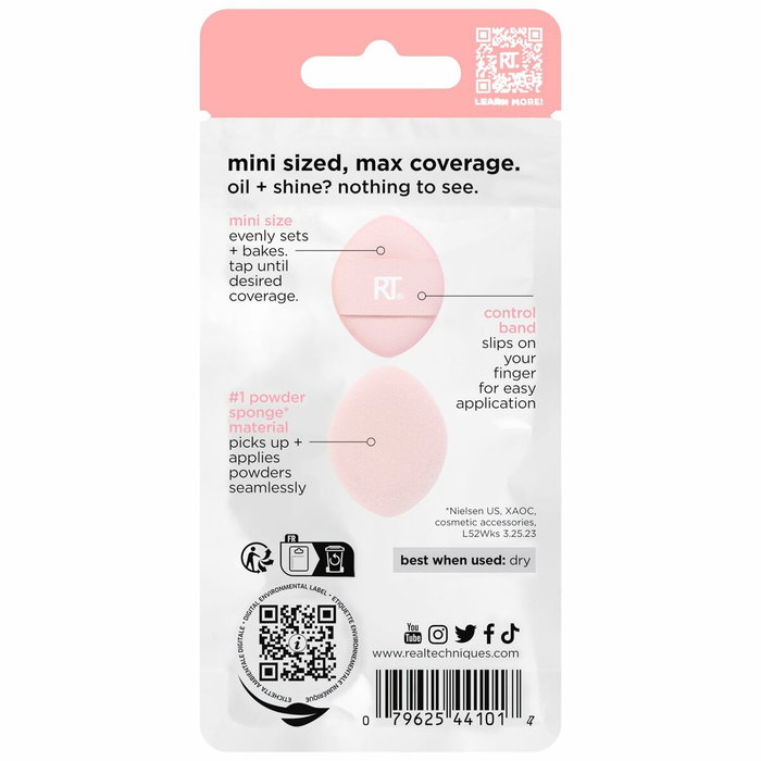 Real Techniques MINI MIRACLE powder puff trio 3 u Real Techniques MINI MIRACLE powder puff trio 3 u