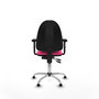 PIQUERAS Y CRESPO Silla de oficina Aýna Rosa con Brazos 2D