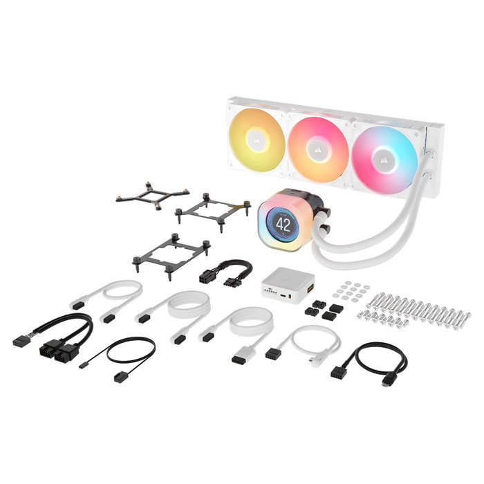 Corsair iCUE LINK TITAN 360 RX LCD White AIO Corsair iCUE LINK TITAN 360 RX LCD White AIO