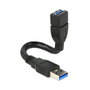 DeLOCK Cable USB ShapeCable 0,15 m USB Tipo-A a USB Tipo-A 5 Gbps Negro
