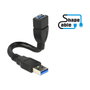 DeLOCK Cable USB ShapeCable 0,15 m USB Tipo-A a USB Tipo-A 5 Gbps Negro