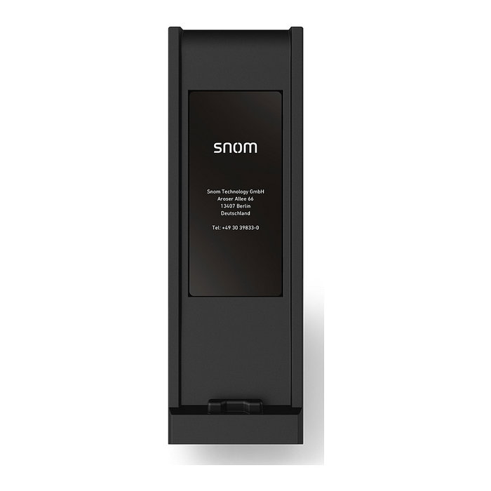 Snom HD30LA Teléfono IP Negro para Lobby/Hotel - Auricular con Cable, Montaje Escritorio/Pared, Antibacteriano