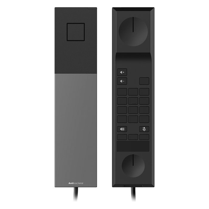 Snom HD30LA Teléfono IP Negro para Lobby/Hotel - Auricular con Cable, Montaje Escritorio/Pared, Antibacteriano