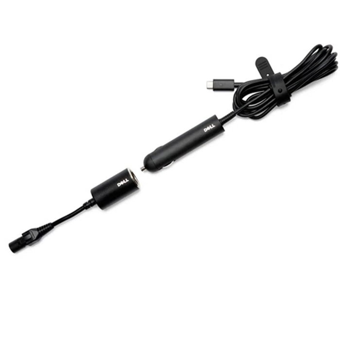 Dell 450-AFLE Adaptador de Corriente para Coche y Avión, 65W, Cargador Portátil Dell