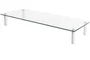 Digitus DA1-90358 Soporte Elevador para Monitor de 13 a 32 Pulgadas, Base de Vidrio Transparente, 56x21x8 cm, Soporta hasta 20 kg