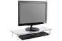 Digitus DA1-90358 Soporte Elevador para Monitor de 13 a 32 Pulgadas, Base de Vidrio Transparente, 56x21x8 cm, Soporta hasta 20 kg