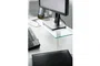 Digitus DA1-90358 Soporte Elevador para Monitor de 13 a 32 Pulgadas, Base de Vidrio Transparente, 56x21x8 cm, Soporta hasta 20 kg