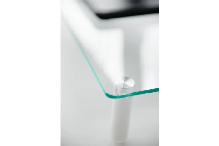 Digitus DA1-90358 Soporte Elevador para Monitor de 13 a 32 Pulgadas, Base de Vidrio Transparente, 56x21x8 cm, Soporta hasta 20 kg