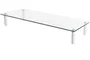 Digitus DA1-90358 Soporte Elevador para Monitor de 13 a 32 Pulgadas, Base de Vidrio Transparente, 56x21x8 cm, Soporta hasta 20 kg
