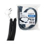 LogiLink Organizador de cables con cremallera de poliéster 50 mm gris