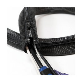 LogiLink Organizador de cables con cremallera de poliéster 50 mm gris