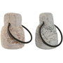 DKD Home Decor Sujetapuertas de Piedra y Hierro Surtido 15x15x26