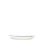Summa Set de 6 Platos Llanos Coupe Marfil y Azul de 18.5 cm