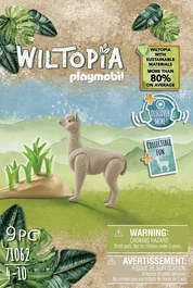 Playmobil Set de Juego Alpaca Wildtopia Ecológico con Accesorios y Tarjeta de Conocimiento