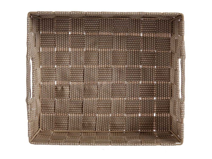 Kipit Cesta Rectangular de Tela 23 x 27 x 8 cm Natural Beige Poliester Trenzado (Set de 48) Kipit Cesta Rectangular de Tela 23 x 27 x 8 cm Natural Beige Poliester Trenzado (Set de 48)