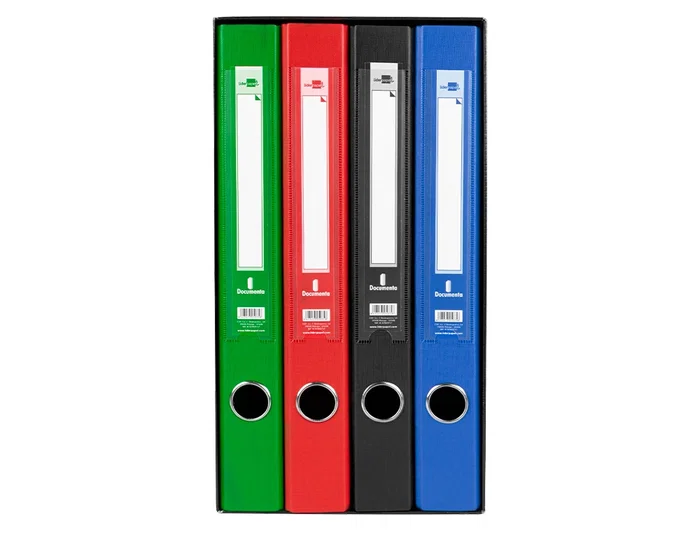 Liderpapel Módulo 4 Archivadores Folio 2 Anillas Mixtas 25mm Colores Surtidos