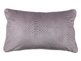 DKD Home Decor Cojín Jaquard Malva Cocodrile