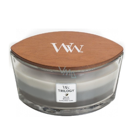 Woodwick Trilogy Ellipse Vela Aromática Warm Woods 453 gr