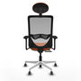 PIQUERAS Y CRESPO Silla de oficina Zulema con mecanismo Sincro/Traslack, Naranja y Gris