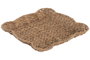 DKD Home Decor Centro de Mesa Jacinto de Agua y Metal Natural 35x35x5 cm