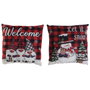 DKD Home Decor Set de 2 Cojines Surtidos Multicolor en Poliéster