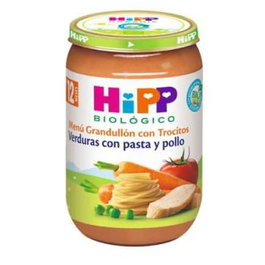 HIPP Potito de Verduras con Pasta y Pollo BIO 220gr
