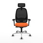 PIQUERAS Y CRESPO Silla de oficina Cilanco Naranja y Negro