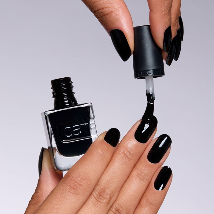 Catrice Gel Affair #037-Black To The Roots - Esmalte de uñas efecto gel, acabado profesional, 10.5 ml