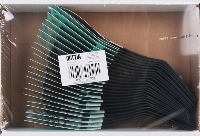 Inde Pala de Nylon Negra Ranurada, Dimensiones: 30 cm de Largo x 7 cm de Ancho x 3 cm de Alto (24 Unidades)