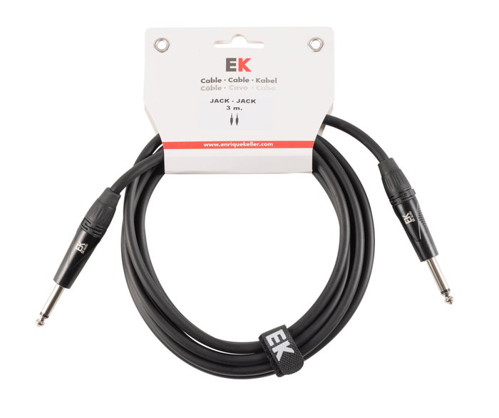 Cable Ek Audio para Columnas Jack-Jack Rectos 3M Cable Ek Audio para Columnas Jack-Jack Rectos 3M