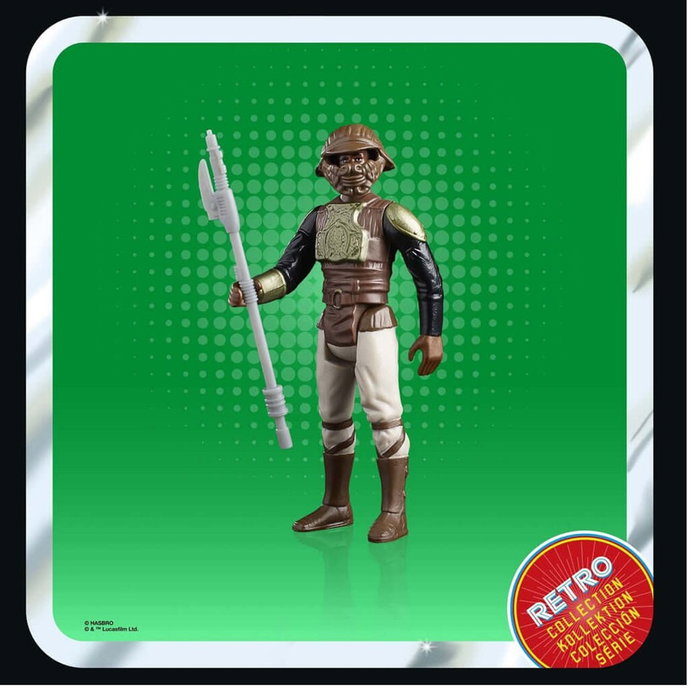 Hasbro Star Wars Figura Lando Calrissian (guardia de esquife) Colección Retro, El Retorno del Jedi, Inspirada en los 70