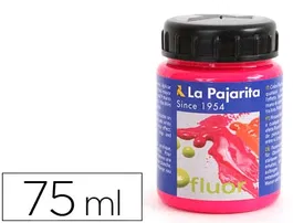 La Pajarita Pintura Acrilica F-04 Magenta Fluorescente 75ml Acabado Brillante