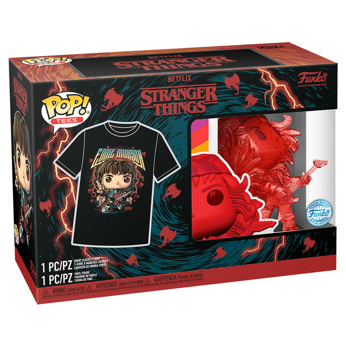 Funko Pack Funko Pop & Camiseta Talla M Hunter Eddie 79263 Stranger Things