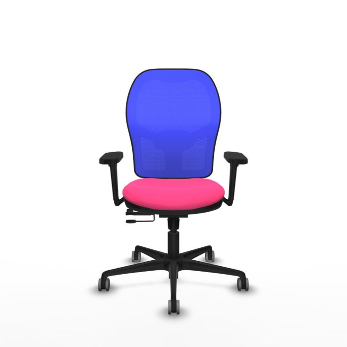 PIQUERAS Y CRESPO Silla de oficina Jorquera con mecanismo Sincro/Traslack, Rosa y Azul PIQUERAS Y CRESPO Silla de oficina Jorquera con mecanismo Sincro/Traslack, Rosa y Azul