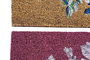 DKD Home Decor Felpudo Básicos Marron Rosa Fibra coco Goma 40 x 60 cm (2 Unidades)