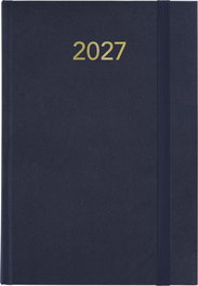 GRAFOPLAS Agenda Anual 2027 Florencia A5 Tapa Acolchada Azul Marino