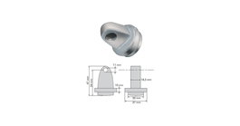 Omp Tornillo De Gudgeon OMPAA0-0123 Para Conectar Jaula Antivuelco Refuerzo Arco Soldar