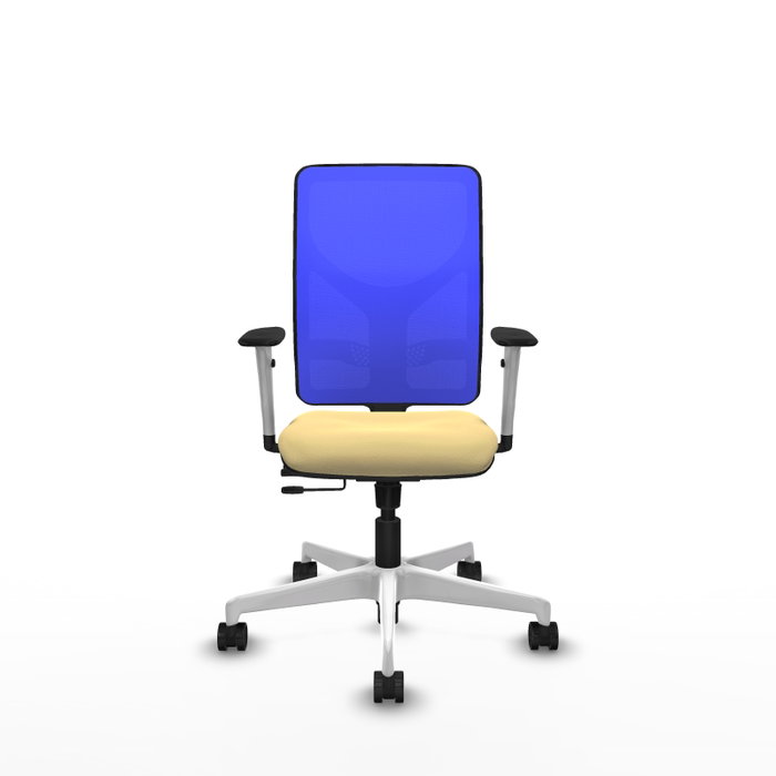 PIQUERAS Y CRESPO Silla de oficina Motilla con mecanismo Sincro/Traslack, Crema y Azul PIQUERAS Y CRESPO Silla de oficina Motilla con mecanismo Sincro/Traslack, Crema y Azul