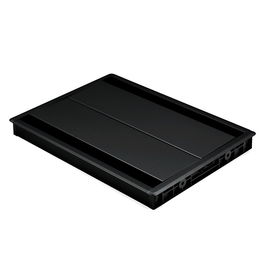 HERRAJES ALK Pasacable Con Tapa Amortiguada Acabado Negro