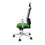 PIQUERAS Y CRESPO Silla de oficina Horna Verde con malla Blanca