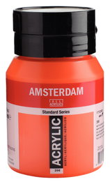 Amsterdam Rojo Naftol Claro 398 Pintura Acrílica 500 ml